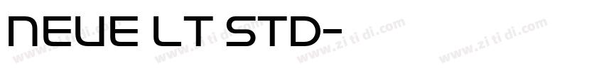 Neue LT Std字体转换